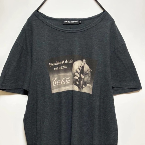 Coca Cola Men's Charcoal Graphic Tee